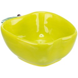 TRIXIE Miska dla gryzoni ceramiczna w kształcie jabłka 180 ml / 12 x 11 cm - żółty