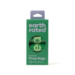 EARTH RATED Poop Bags lavender - woreczki lawendowe 8x 15 szt. (120 sztuk)