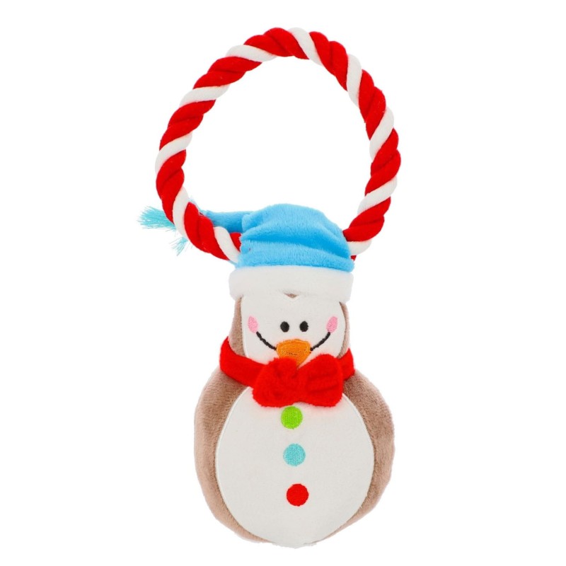 DINGO Pingwin 18 cm - zabawka pluszowa ze sznurkiem dla psa