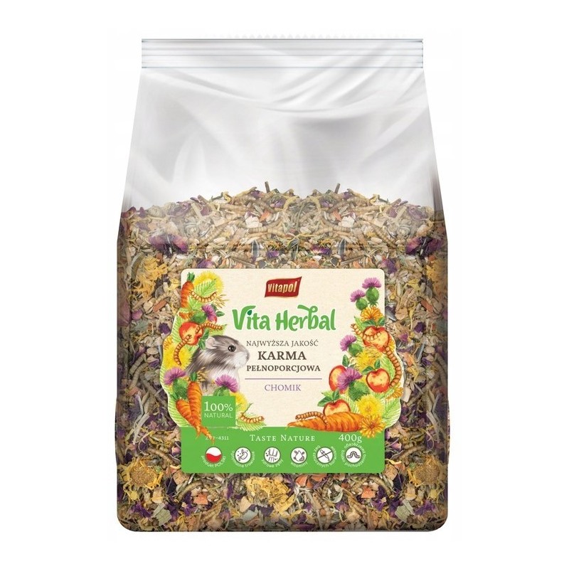 VITAPOL Vita Herbal karma pełnoporcjowa dla chomika 400g  1 szt.