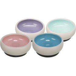 TRIXIE Ceramiczna miska z gumową podstawą dla kota 0,3 l / śr. 11 cm