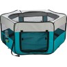 TRIXIE Wybieg przenośny dla kawii domowych / królików 150 x 65 cm - turkusowy / jasnoszary
