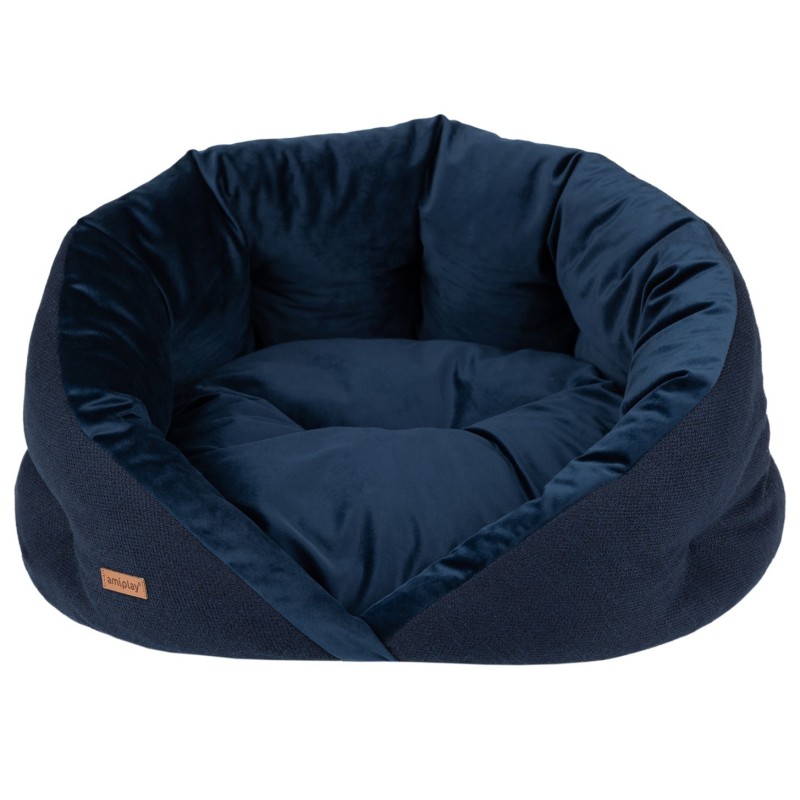 AMIPLAY Legowisko kokon Siena - Granatowy S