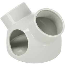 TRIXIE Ceramiczny domek z 3 wejściami dla gryzoni 16 x 12 cm - szary