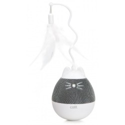 CATIT Pixi Spinner 8,5 x 24 cm - zabawka karmiąca z piórkiem dla kota