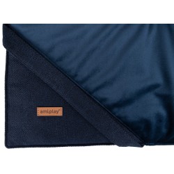 AMIPLAY Mata Velurowa Siena - Granatowy M