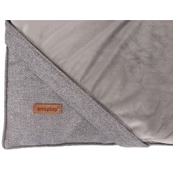AMIPLAY Mata Velurowa Siena - Szary L