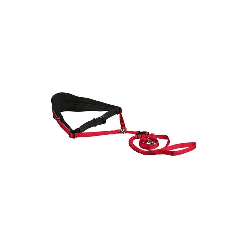 TRIXIE Pas biodrowy do biegania z psem M-L WYPRZEDAŻ koloru czerwonego