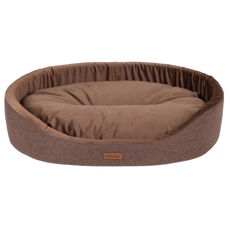 AMIPLAY Legowisko owalne Siena - Brązowy XXL