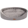 AMIPLAY Legowisko owalne Siena - Szary L