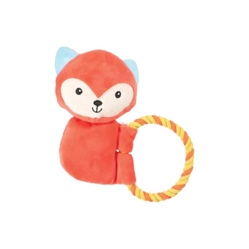 ZOLUX Zabawka pluszowa Maxou ze sznurkiem 18cm - pomarańczowa