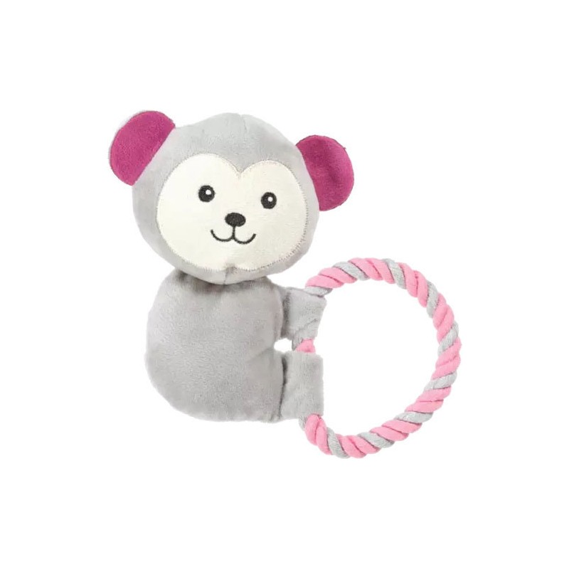 ZOLUX Zabawka pluszowa Maxou ze sznurkiem 18cm - szara