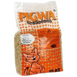 PIGWA Drzewna podściółka dla kotów i gryzoni 15kg PROMO Uszkodzenie ubytek