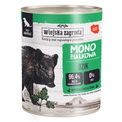 WIEJSKA ZAGRODA Monobiałkowa dla psa - Dzik 800g