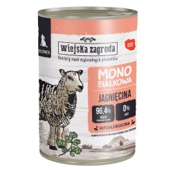 WIEJSKA ZAGRODA Monobiałkowa dla szczeniąt - Jagnięcina 800g