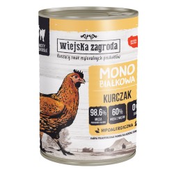 WIEJSKA ZAGRODA Monobiałkowa dla kota - Kurczak 400g