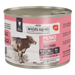 WIEJSKA ZAGRODA Monobiałkowa dla kota - Wołowina 400g