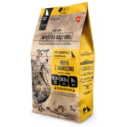 WIEJSKA ZAGRODA PIES Indyk z jagnięciną - rozmiar chrupek S 20 kg