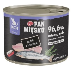 PAN MIĘSKO Indyk z łososiem dla kociąt 400g