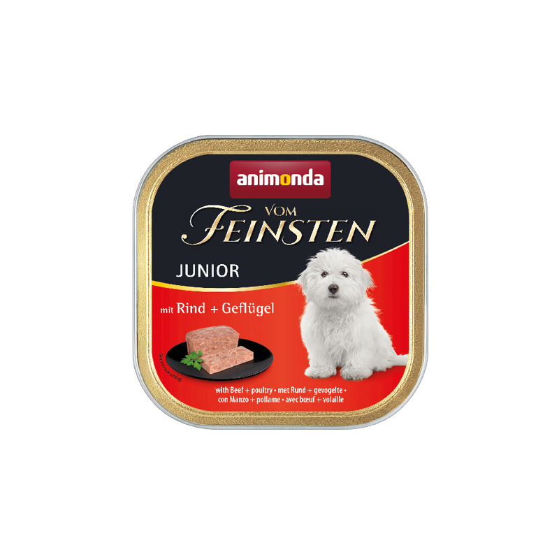ANIMONDA Vom Feinsten Junior wołowina z drobiem 44x 150g