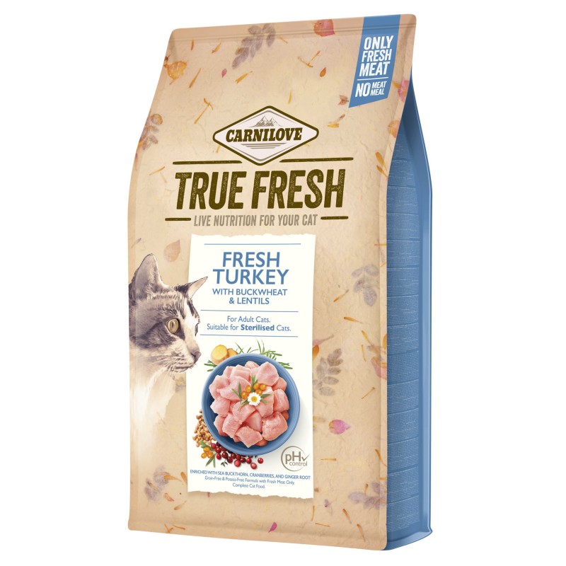 CARNILOVE True Fresh Cat Turkey dla kota 4,8kg