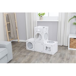 TRIXIE Casa Cara Domek kartonowy dla kota 93 x 72 x 30,5 cm - biały