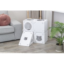 TRIXIE Finca Felice Domek kartonowy dla kota 125 x 62 x 62 cm - biały