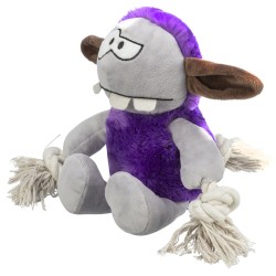 TRIXIE Potworek zabawka dla psa, plusz/lina 32 cm - fioletowy