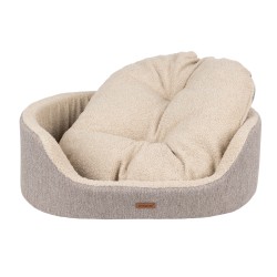 AMIPLAY Legowisko Elipsa 2 in 1 Malmo - Beżowy L