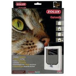 ZOLUX Drzwi dla kota do drzwi drewnianych Brązowe