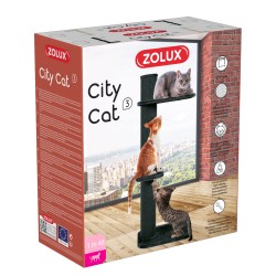 ZOLUX Drapak City Cat 3 (590 x 610 x 1480 mm) - grafitowy