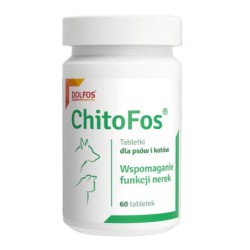 DOLFOS Chitofos - Suplement diety dla psów i kotów wspomagający funkcje nerek 60 tabletek