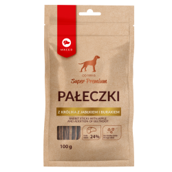 MACED Super Premium Pałeczki z królika z jabłkiem i burakiem 100g
