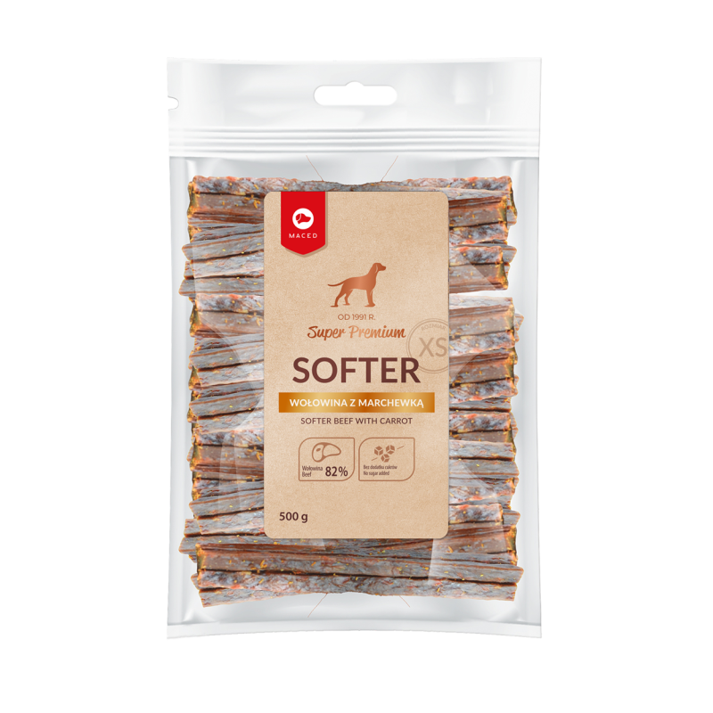 MACED Super Premium Softer Wołowina z marchewką MINI 500g (Economy Pack)
