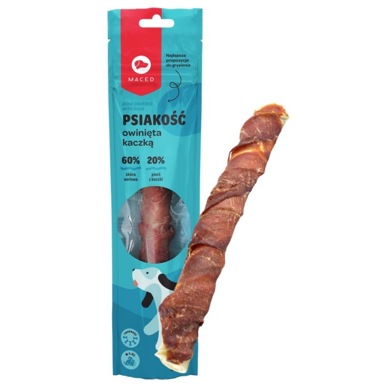 MACED Psiakość owinięta kaczką 25 cm / 80g