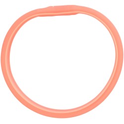 TRIXIE Silikonowa obręcz z lampą błyskową - koralowa M-L