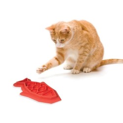 PETSTAGES Mata FUN FEED dla kotów - czerwony