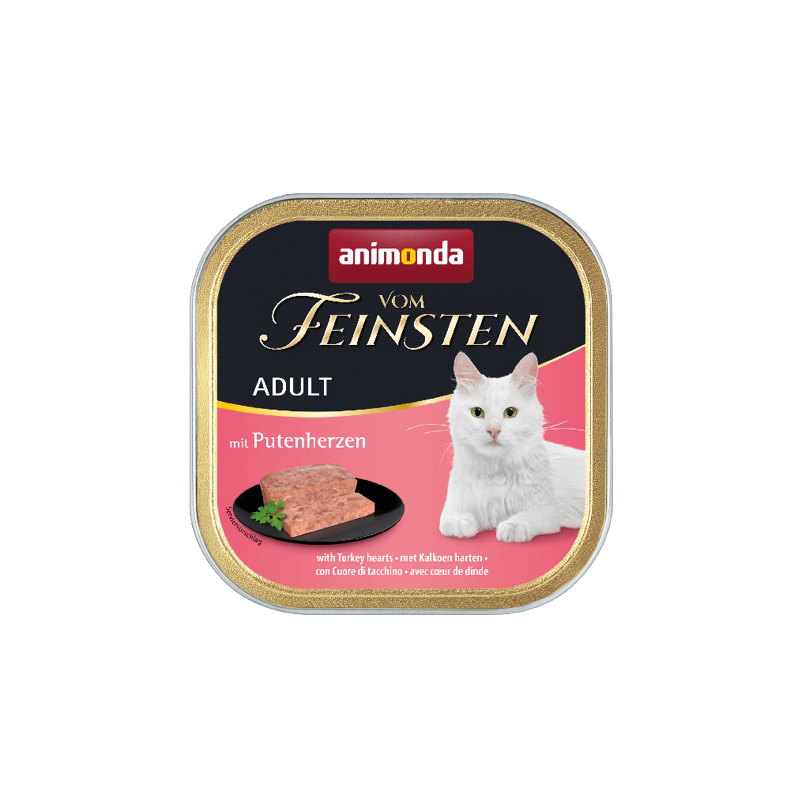 ANIMONDA Cat Vom Feinsten Adult - Serca indyka 6x 100g
