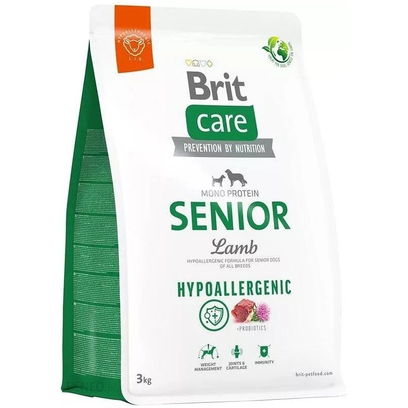 BRIT CARE Dog Hypoallergenic Senior Lamb 12 kg