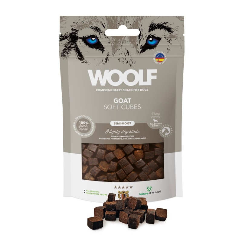 WOOLF Soft Cubes Goat Monoprotein 100g