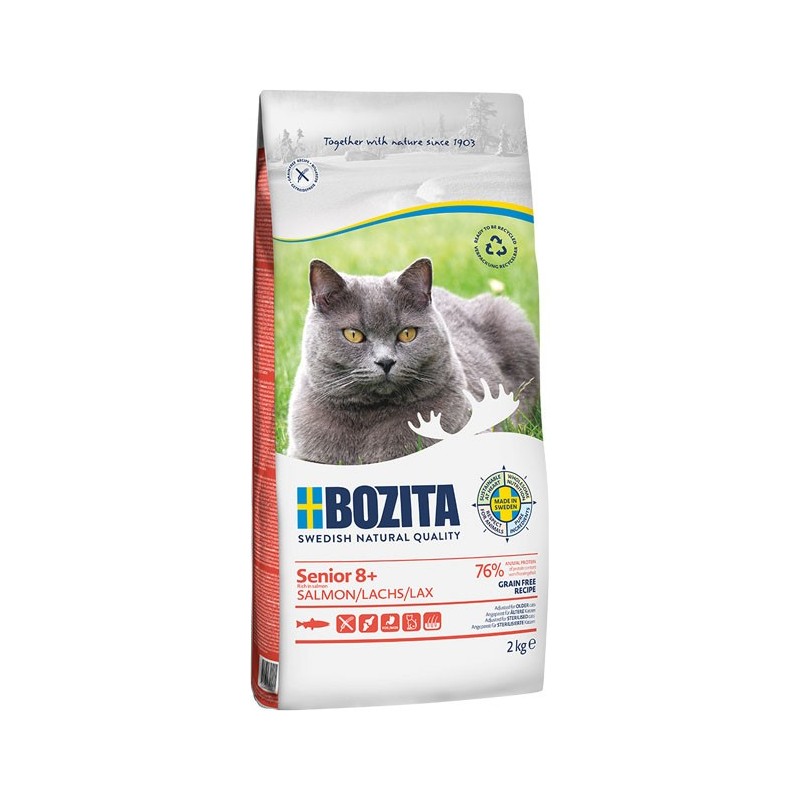BOZITA Grain free Senior 8+ Salmon 2kg