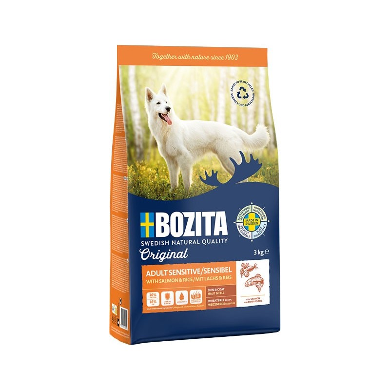 BOZITA Original Adult Sensitive Skin and Coat 12 kg
