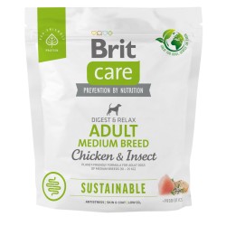 BRIT CARE Dog Sustainable Adult Medium Chicken & Insect 3 kg