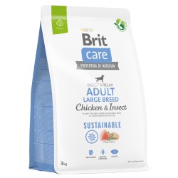 BRIT CARE Dog Sustainable Adult Large Breed Chicken & Insect 1 kg