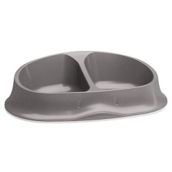 ZOLUX Miska plastikowa Smart podwójna 2x 0,25 l - jasnobrązowy