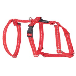 AMIPLAY Reflective Szelki regulowane Safety - Czerwony XL