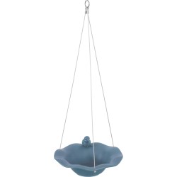 ZOLUX Poidło/basen ceramiczny z figurką ptaka - szaroniebieski