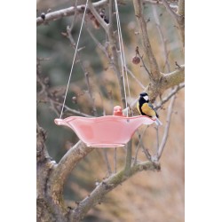 ZOLUX Poidło/basen ceramiczny z figurką ptaka - ceglasty