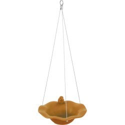 ZOLUX Poidło/basen ceramiczny z figurką ptaka - miodowy