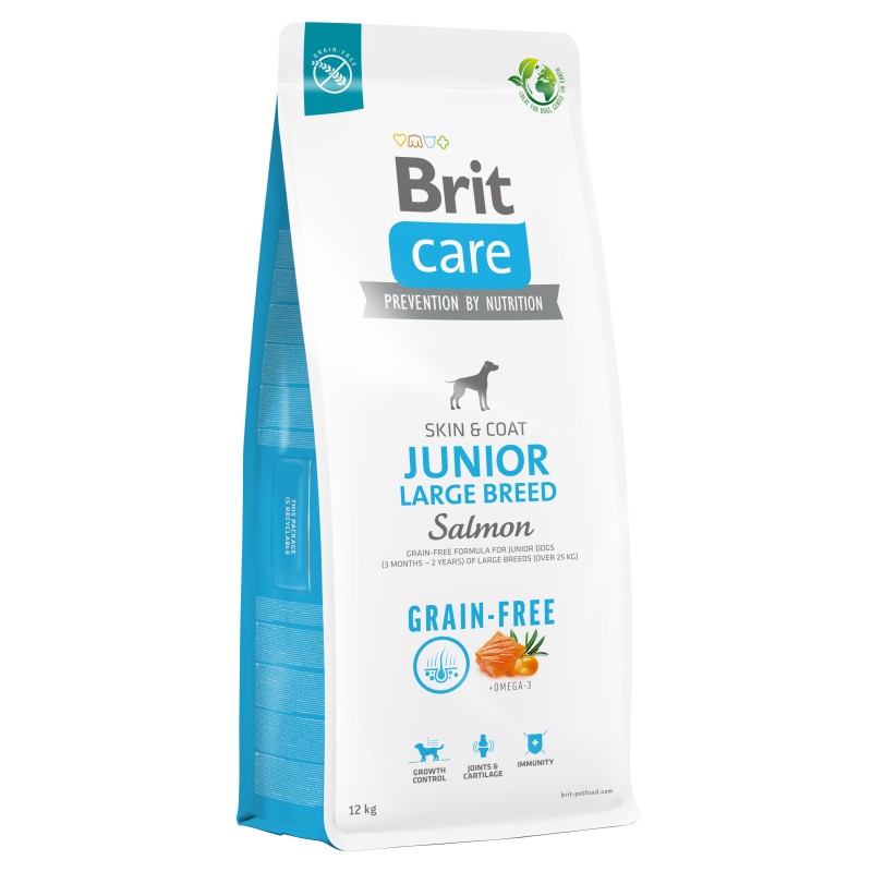 BRIT CARE Dog Grain-Free Junior Large Breed Salmon 1 kg